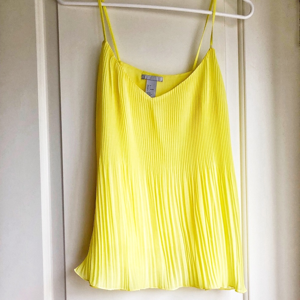 H&M Light Yellow Tank Camisole